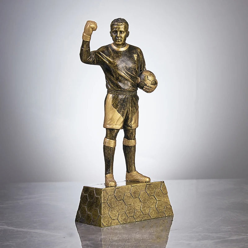 Kick Off Sports Football Player Sculpture - Goraya Nesting 