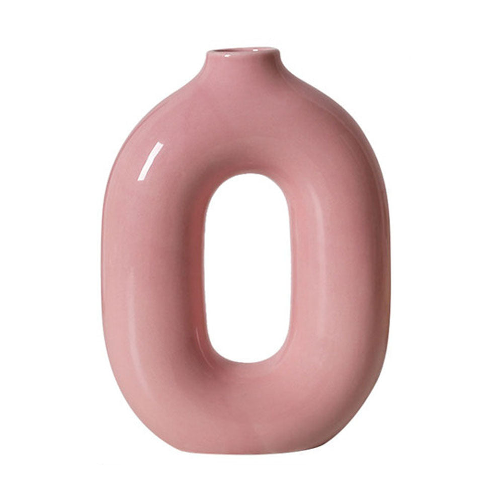 Nordic Art Ceramic Hollow Flower Vase - Goraya Nesting 