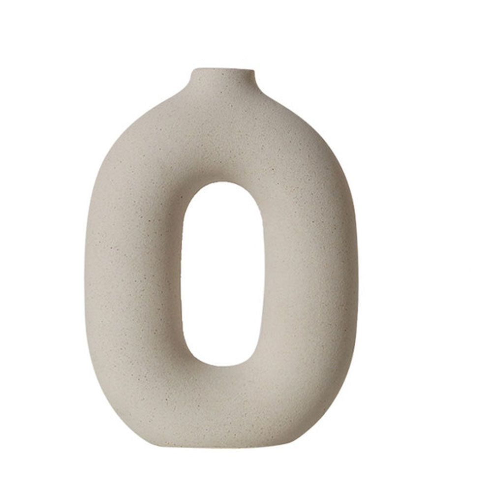 Nordic Art Ceramic Hollow Flower Vase - Goraya Nesting 