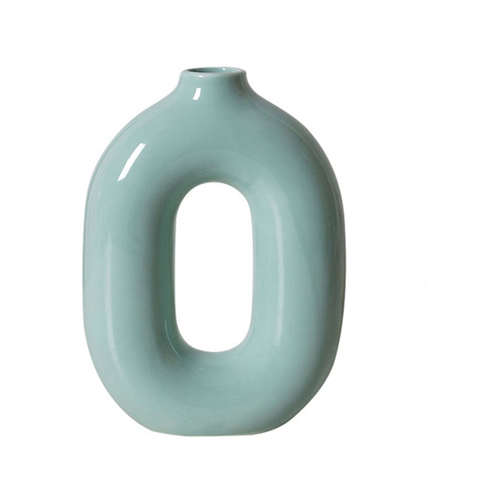Nordic Art Ceramic Hollow Flower Vase - Goraya Nesting 