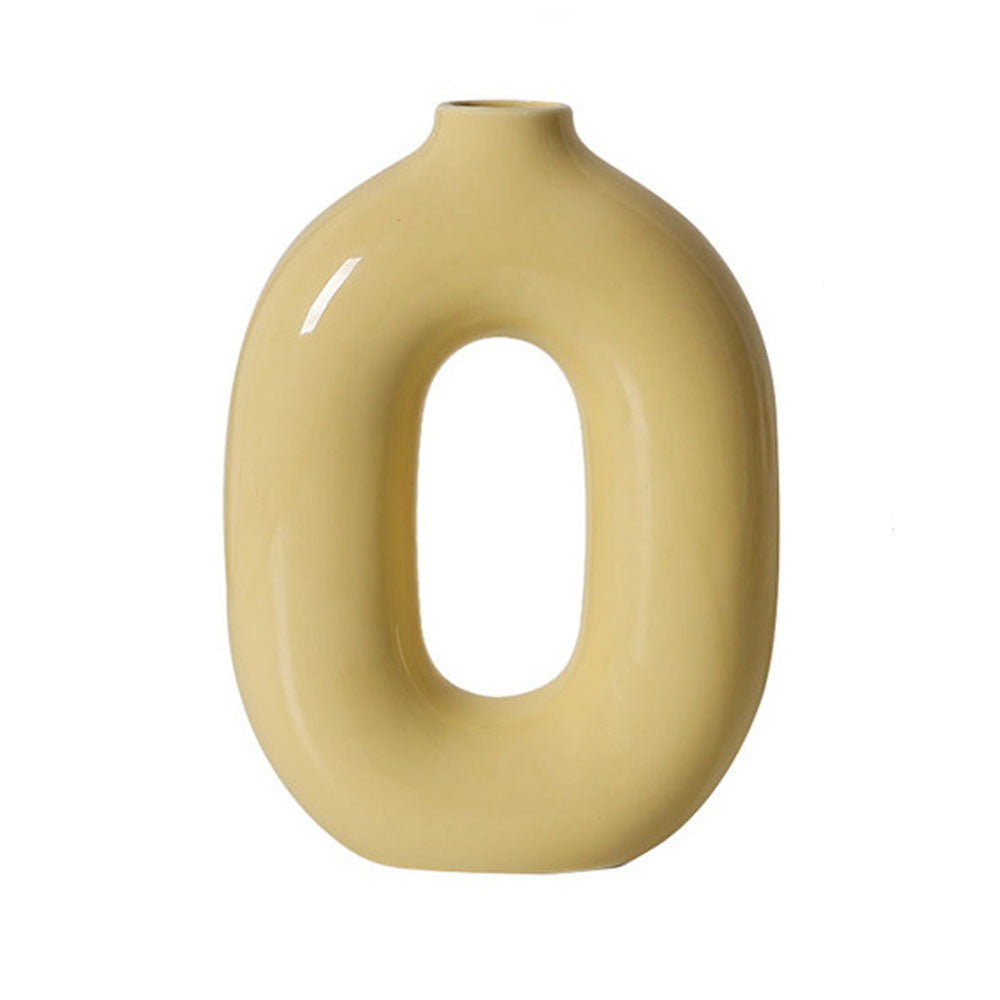 Nordic Art Ceramic Hollow Flower Vase - Goraya Nesting 