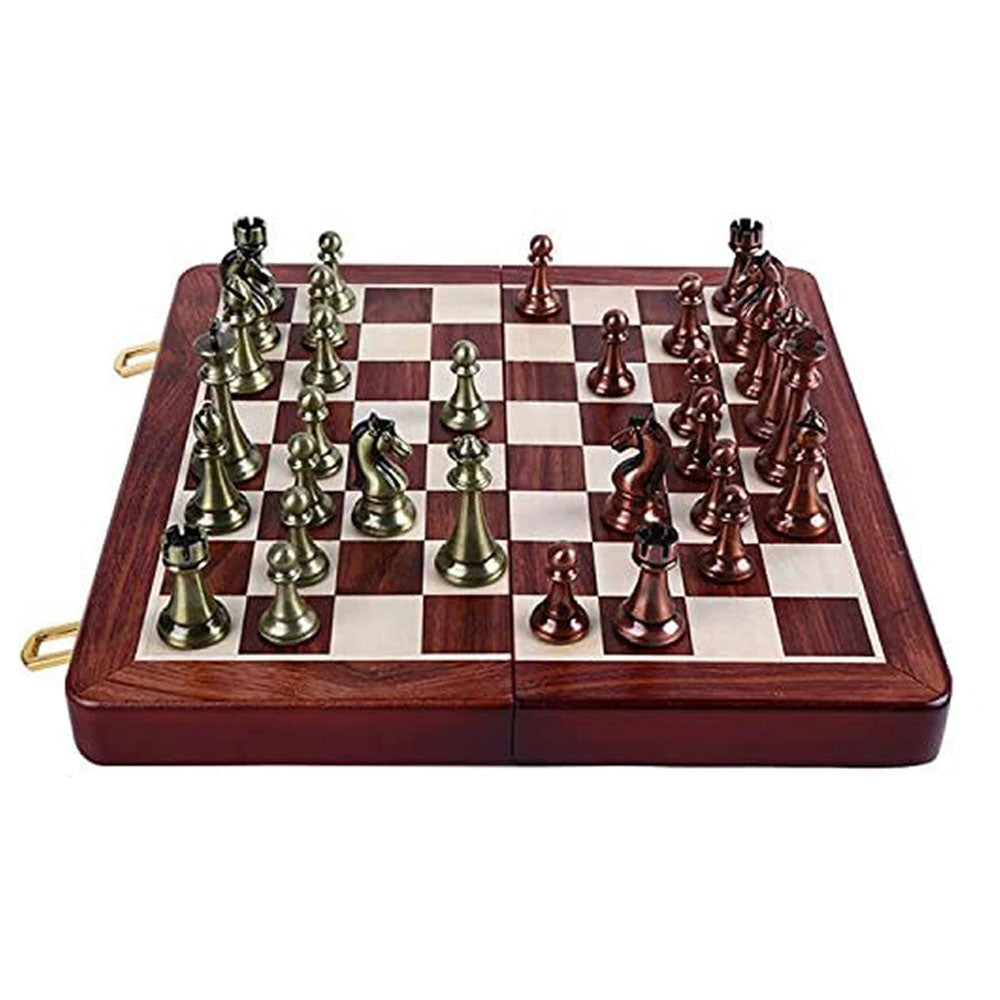 Portable Folding Wooden Chess Board - Goraya Nesting 