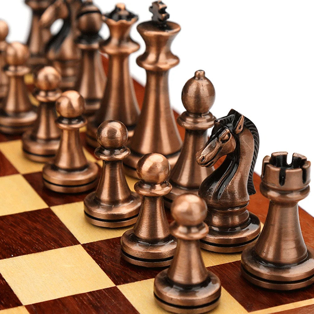 Portable Folding Wooden Chess Board - Goraya Nesting 