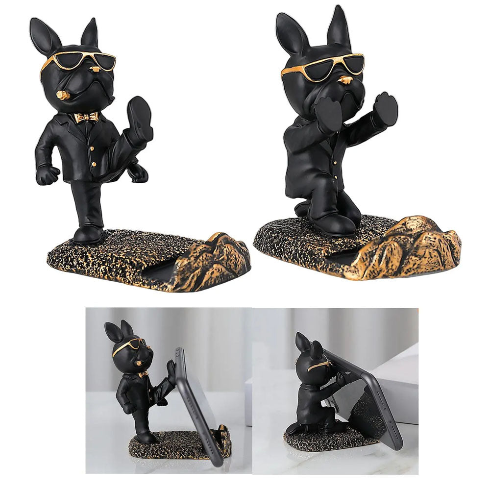 Puppy Dog Resin Mobile Holder Figurine Ornament - Goraya Nesting 