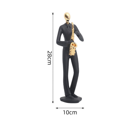 Resin Saxophone Statue Figurine - Goraya Nesting 