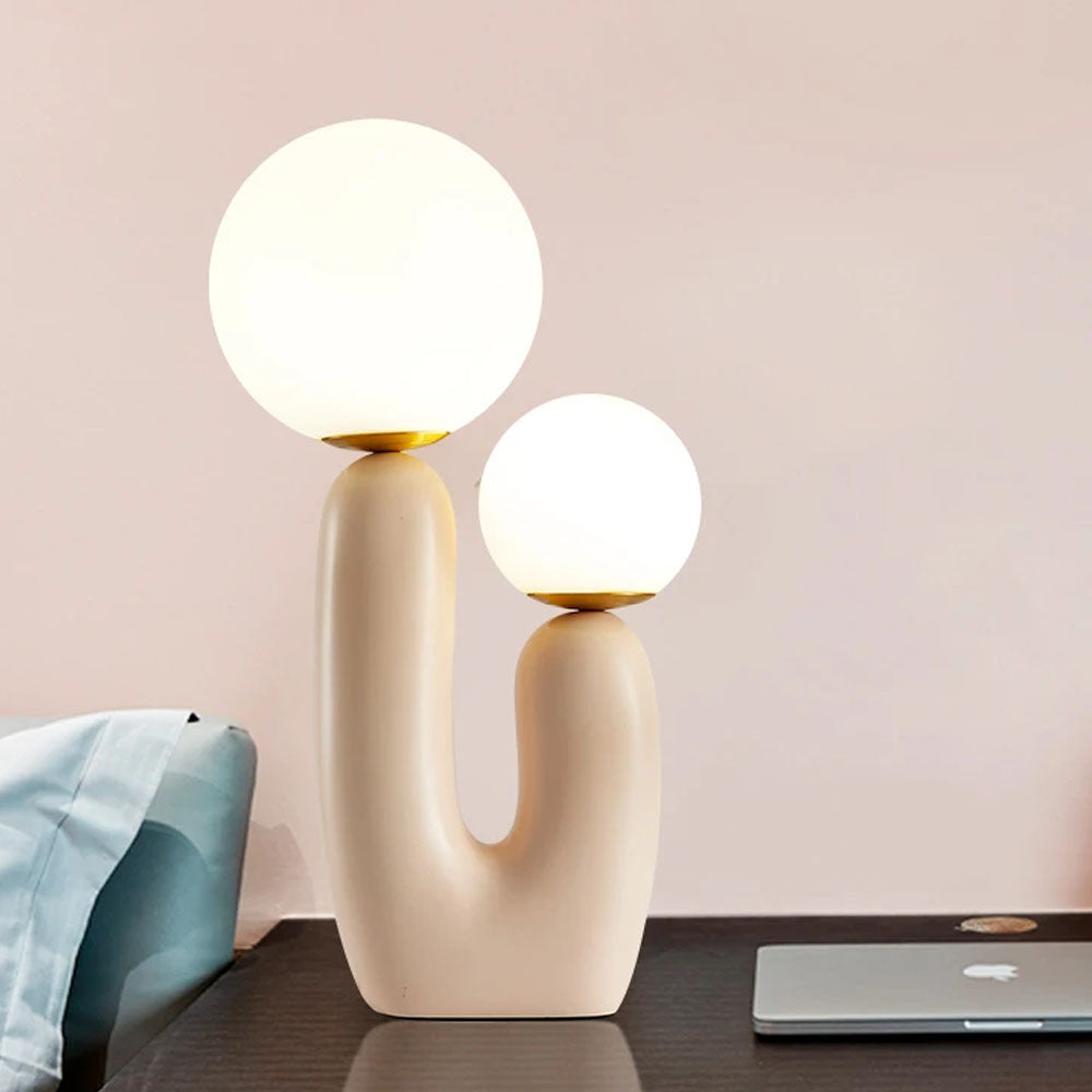 Resin Table lamp - Light Pink - Goraya Nesting 