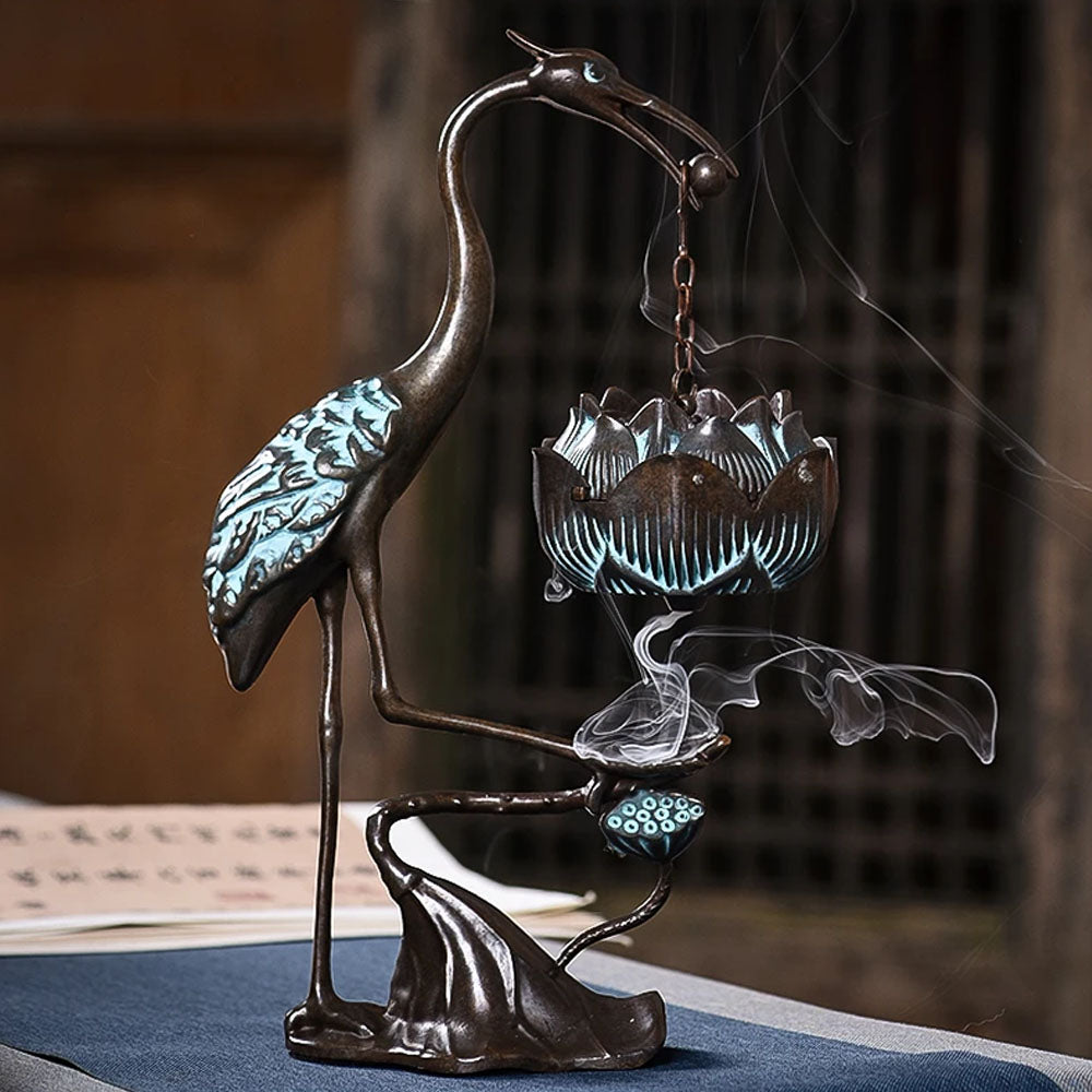 Ruihe Copper Hanging Backflow Incense Burner - Goraya Nesting 