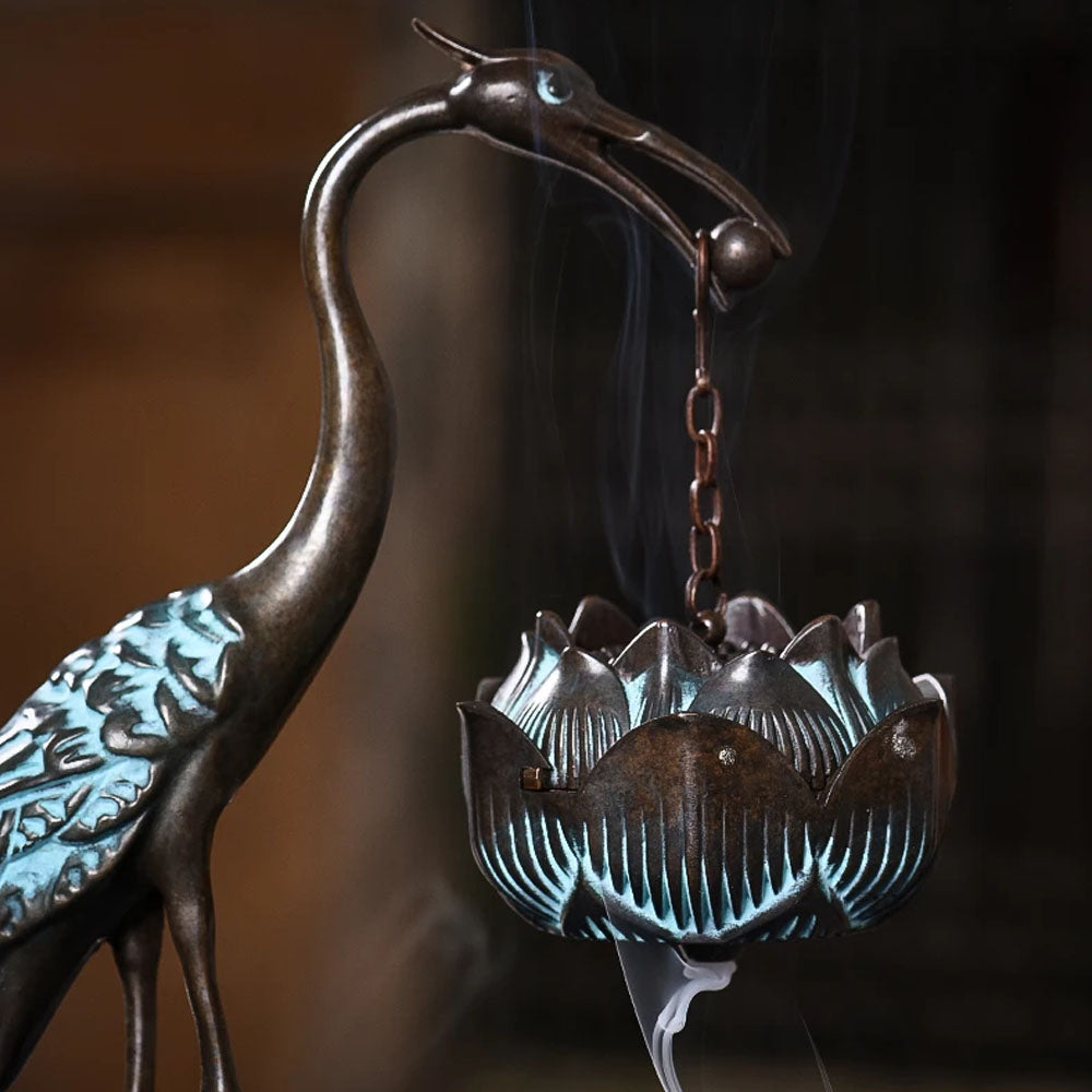 Ruihe Copper Hanging Backflow Incense Burner - Goraya Nesting 