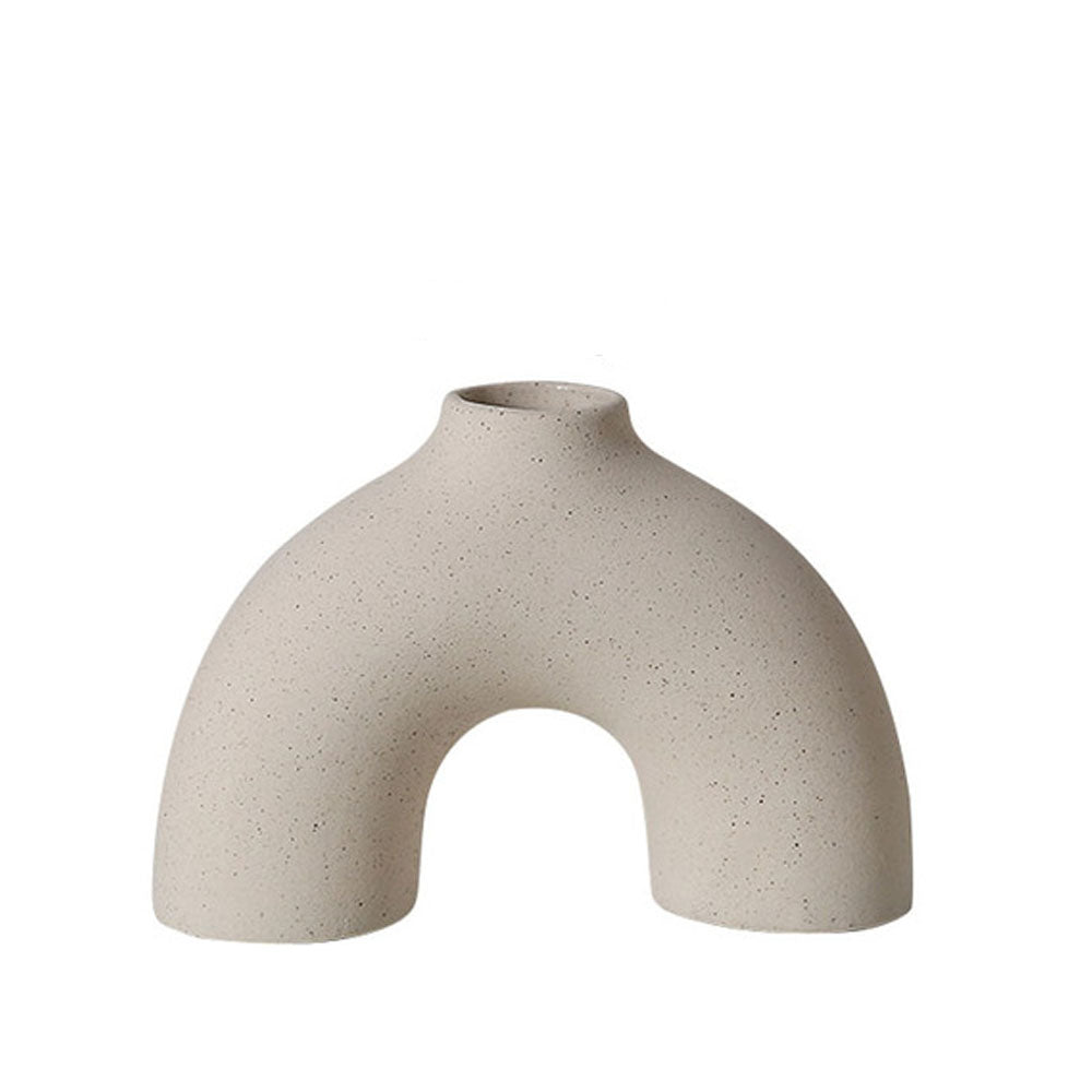 Set of 3 Ceramic Pampas Grass Flower Vase - Goraya Nesting 
