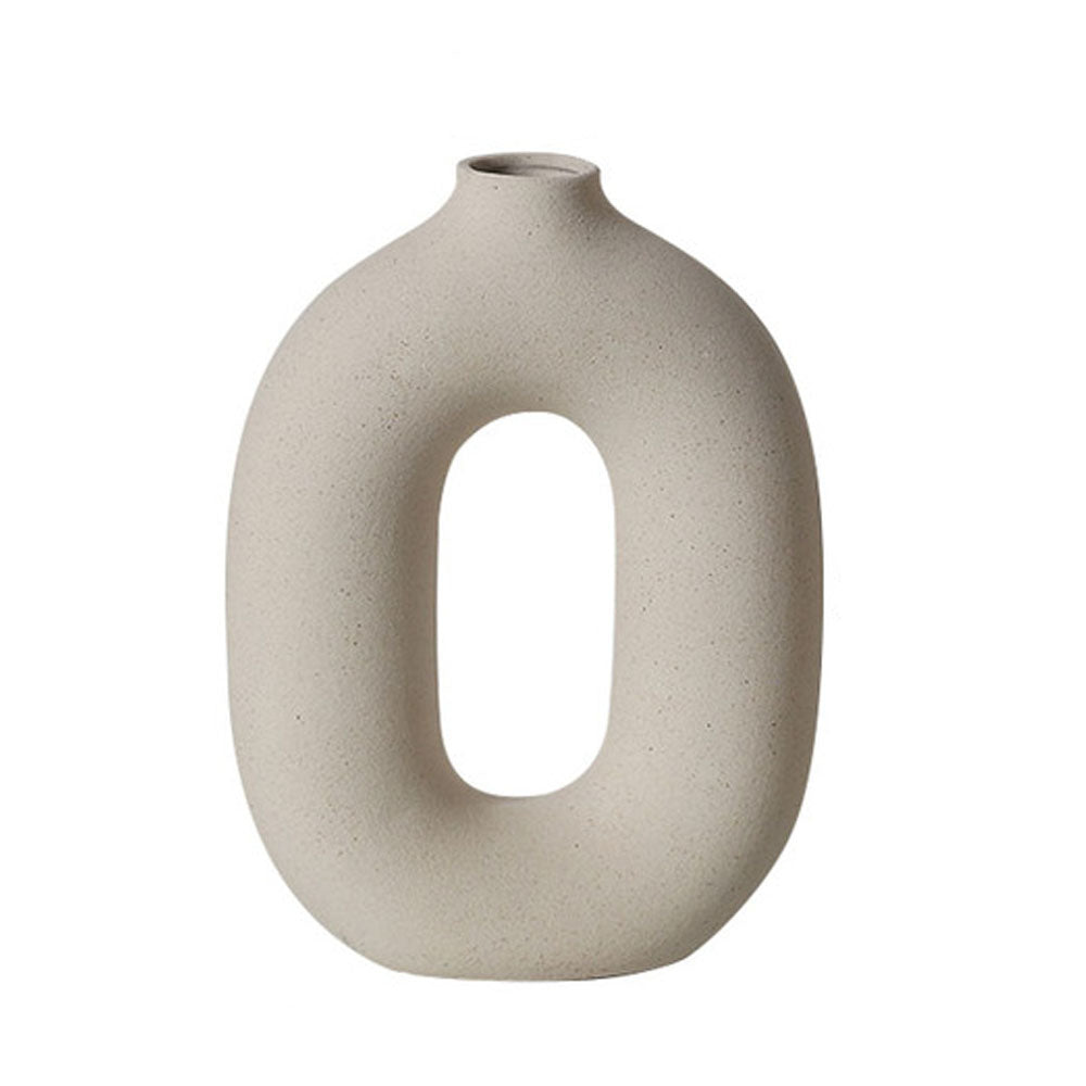 Set of 3 Ceramic Pampas Grass Flower Vase - Goraya Nesting 