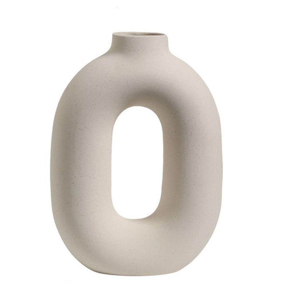 Set of 3 Ceramic Pampas Grass Flower Vase - Goraya Nesting 