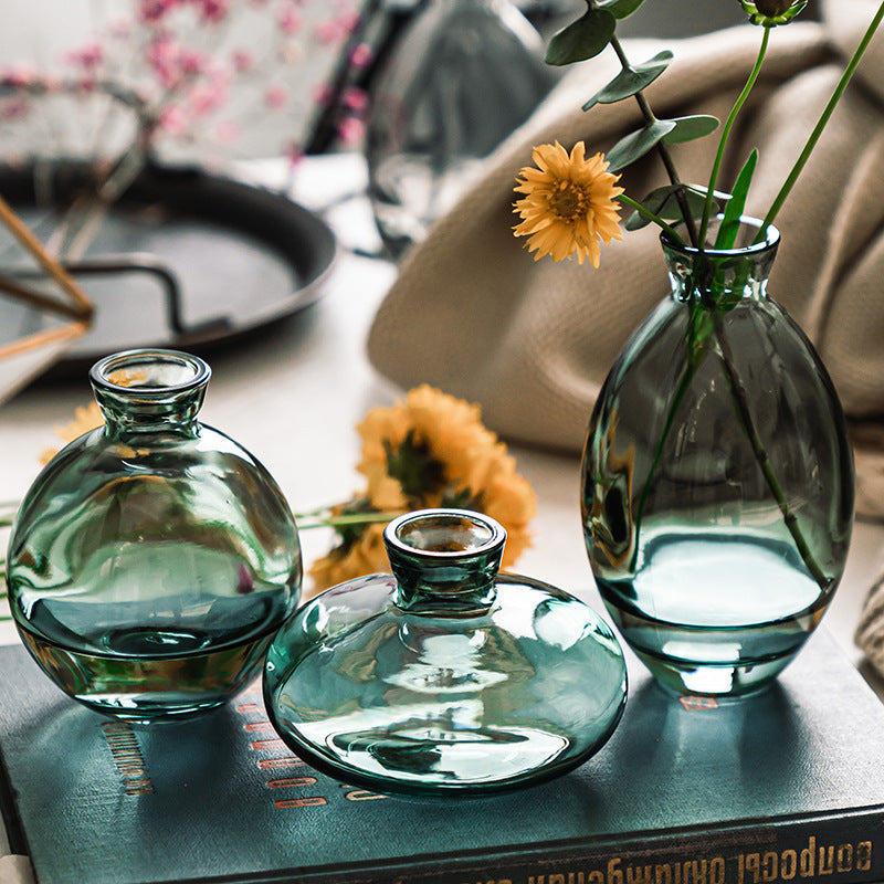 Set of 3 Stylish Reagent Bottle Flower Vases - Goraya Nesting 