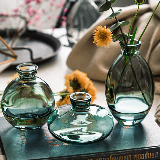 Set of 3 Stylish Reagent Bottle Flower Vases - Goraya Nesting 