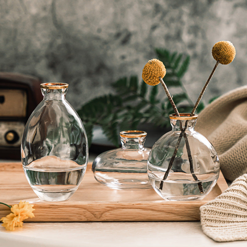 Set of 3 Stylish Reagent Bottle Flower Vases - Goraya Nesting 