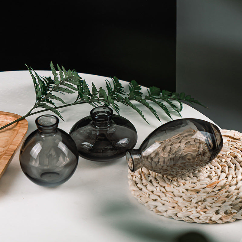 Set of 3 Stylish Reagent Bottle Flower Vases - Goraya Nesting 