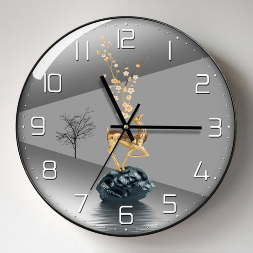 Sleek and Silent Wall Clock  - Goraya Nesting 