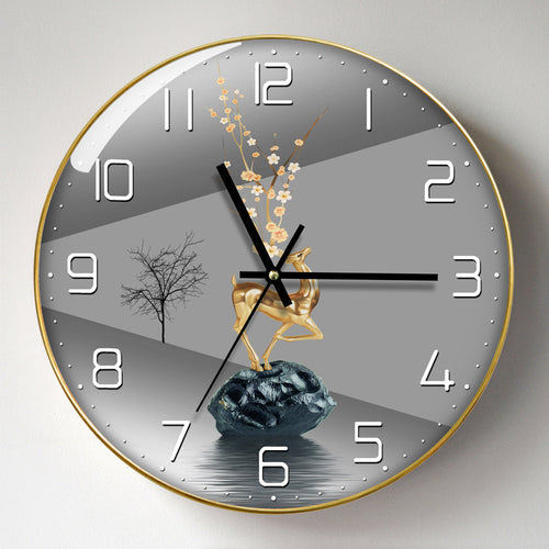Sleek and Silent Wall Clock  - Goraya Nesting 