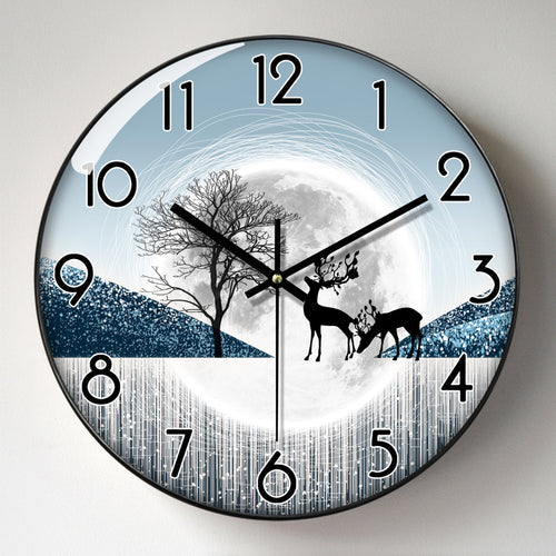 Sleek and Silent Wall Clock  - Goraya Nesting 