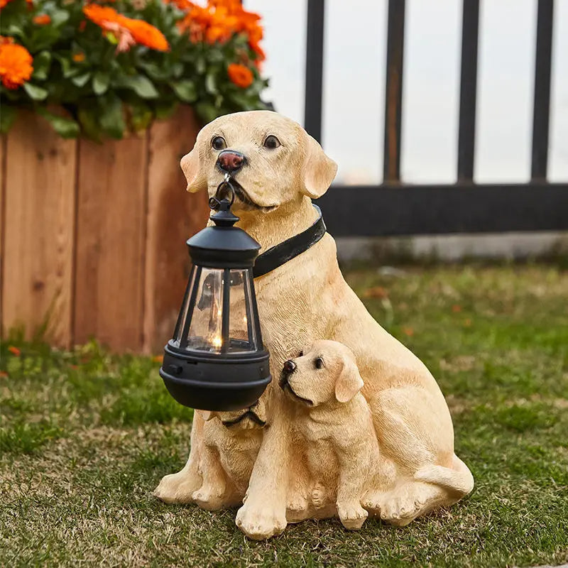 Solar Dog Statue Garden Light - Goraya Nesting 