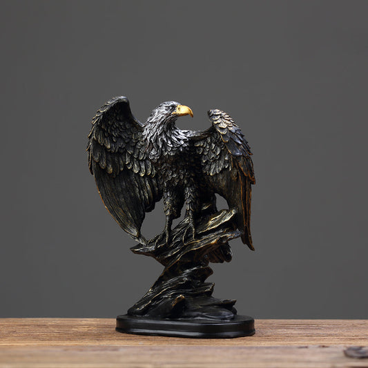Vintage Resin Eagle Sculpture - Goraya Nesting 