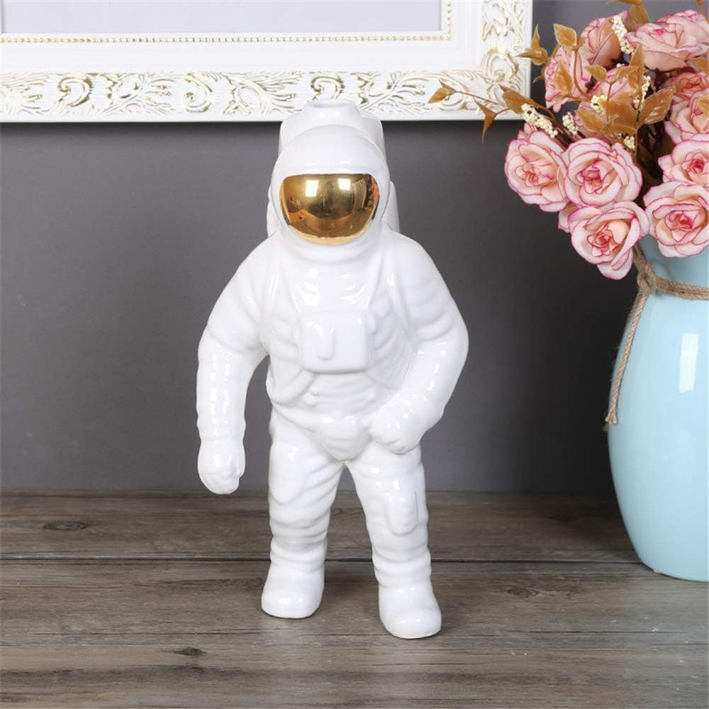 White Cosmonaut Space Man Sculpture Vase - Goraya Nesting 
