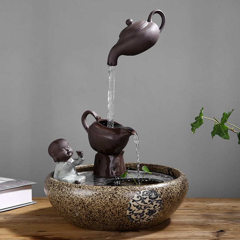 Zen Teapot Water Fountain Humidifier - Goraya Nesting 